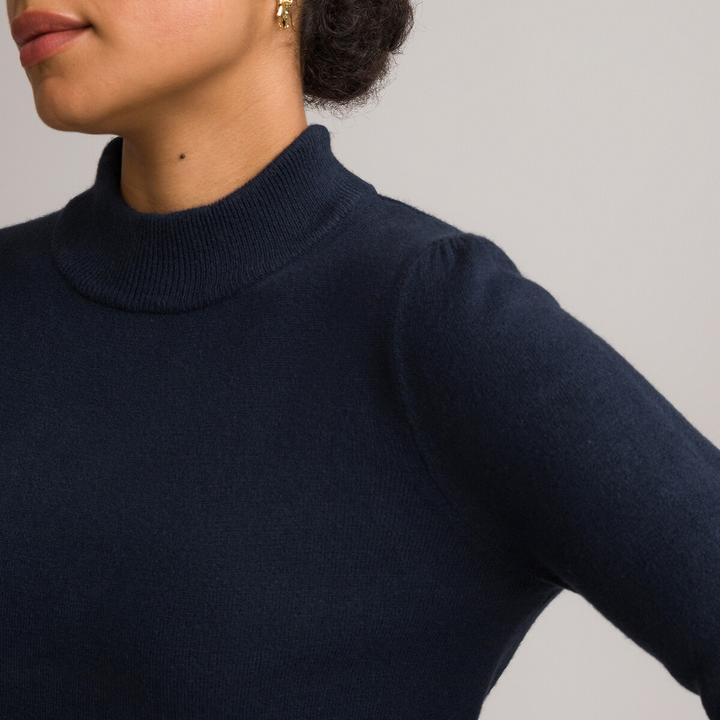 Actual product image Anne Weyburn Stand-up collar jumper in soft knitwear (42)