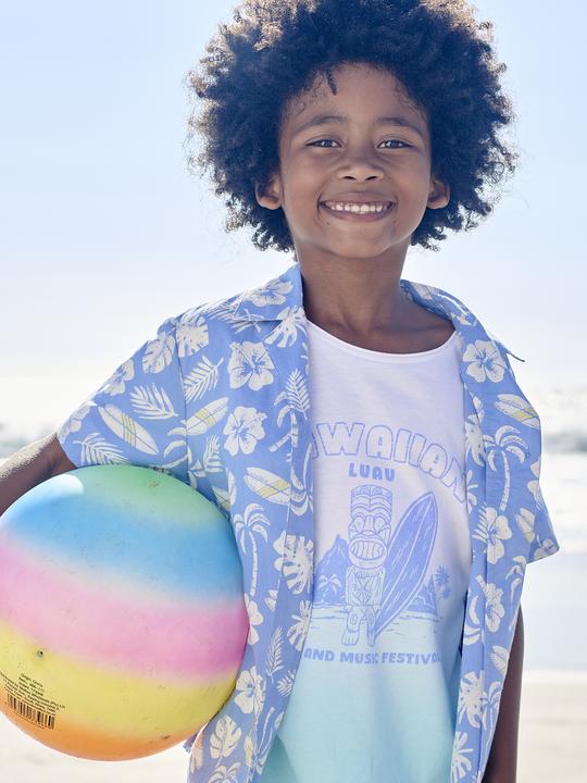 Immagine prodotto Vertbaudet Jungen T-Shirt, Dip-Dye-Look mit Recycling-Baumwolle (110)