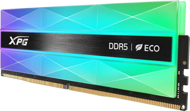 Produktbild Adata DDR5 16GB 6000-30 XPG Lancer Neon RGB silvergray (1 x 16GB, 6000 MHz, DDR5-RAM, U-DIMM)