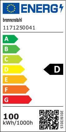 Energie-Label Brennenstuhl LED Strahler JARO 14060 11500lm, 100W, IP65 (11500 lm)