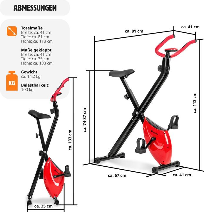 Actual product image tectake FitX-Bike