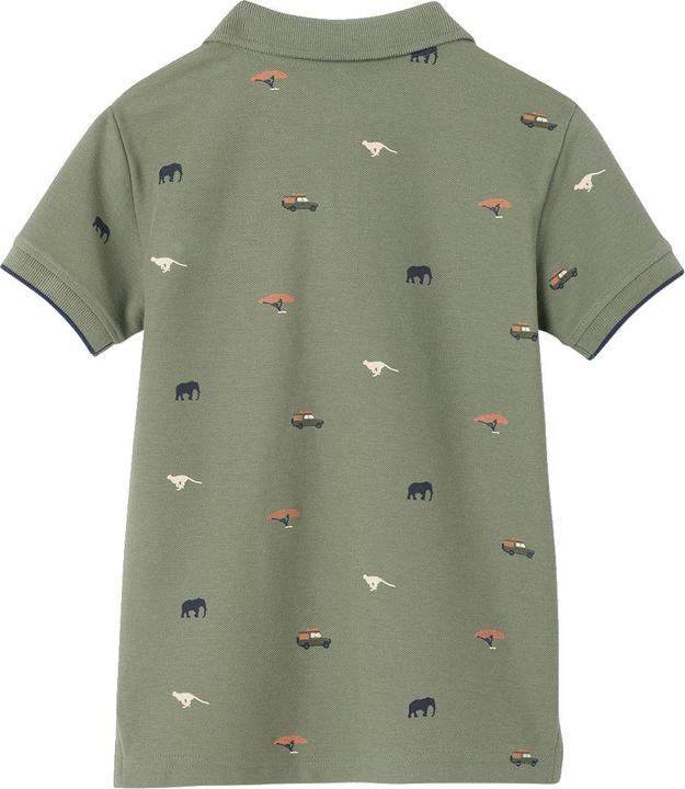 Vertbaudet Jungen Poloshirt mit Allover-Print