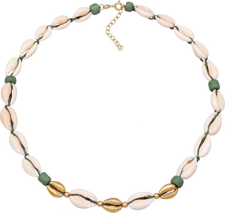 Produktbild Elli Choker, Muschel (Muschel, 925er Sterling Silber, Nylon, No stone, Glas, 36 cm)