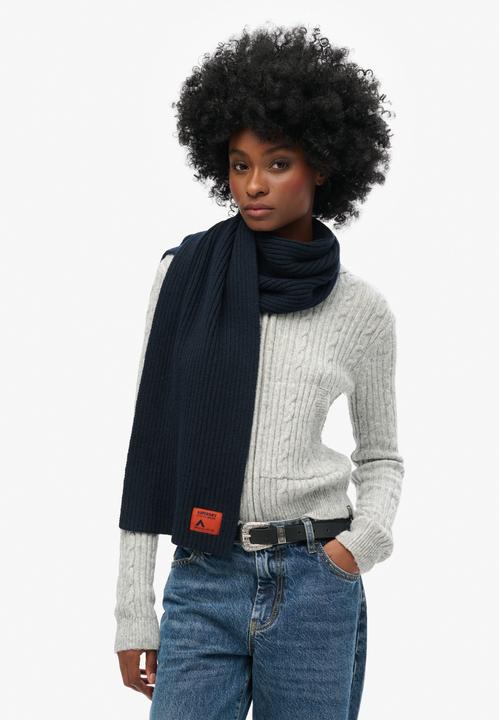 Actual product image Superdry children's knitted scarf workwear