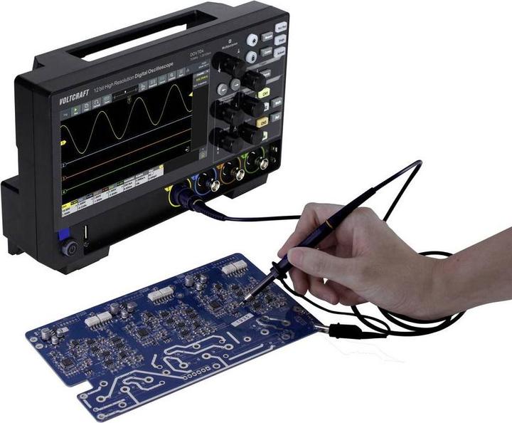 Produktbild Voltcraft DOV704 Digital-Oszilloskop 70 MHz 4-Kanal 1.25 GSa/s 50 Mpts 12 Bit D (CAT II)