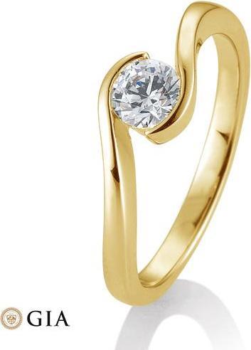 Produktbild Breuning Ring Schwung 0,40-0,60 ct. (58, 750/18 K Gold)