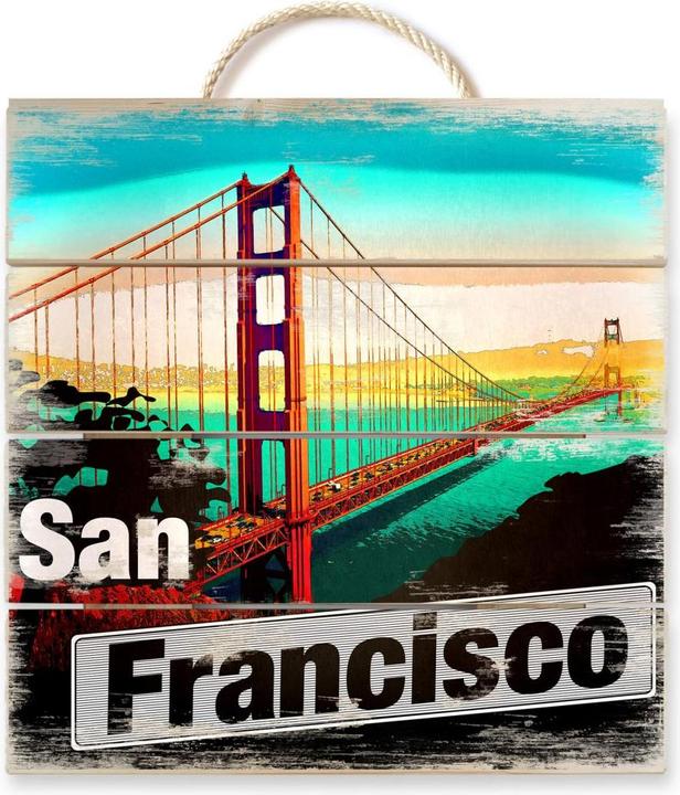 Actual product image Trenddeko San Francisco - Comic Style (40 x 41.5 cm)