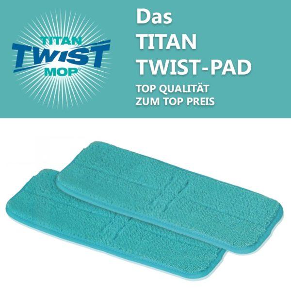 Immagine prodotto nikkoTv Set di 2 pad in microfibra per Titan Twist Mop (2 pz.)