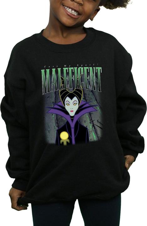 Produktbild Disney Interactive Studios Mädchen Maleficent Montage Sweatshirt aus Baumwolle (140, 146)
