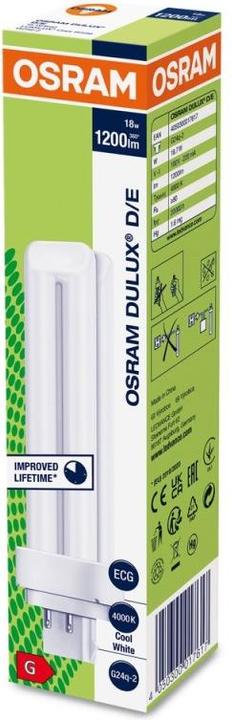 Actual product image Osram Dulux (G24q-2, 18 W, 1200 lm, 1 x, G)