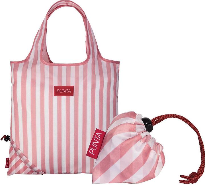 Actual product image Punta Folding shopper striped12l