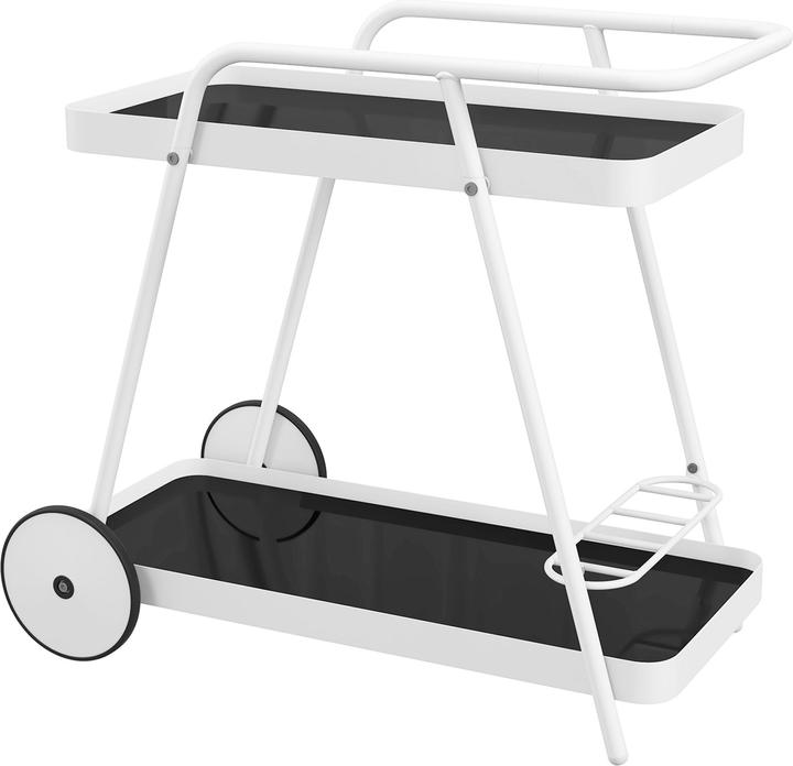 Actual product image Outsunny Garden trolley with 2 levels, handle and castors