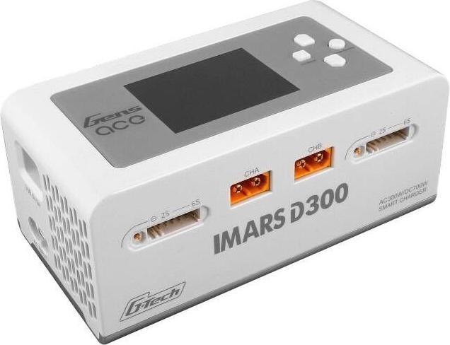 Immagine prodotto Gens Ace Caricabatterie RC IMARS D300 G-Tech Channel AC/DC 300W/700W UE Bianco
