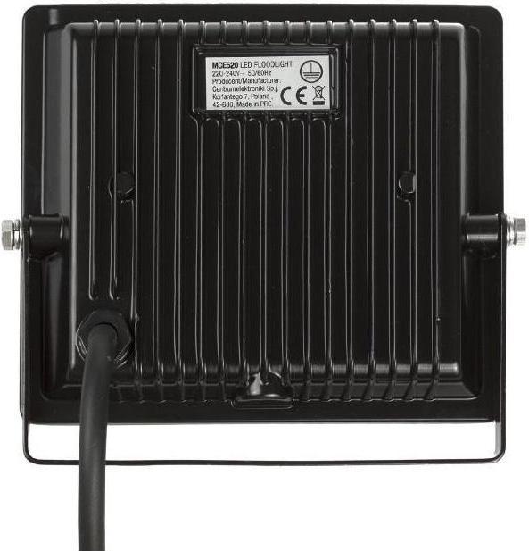 Actual product image Maclean Projecteur LED extérieur 20W 1600lm 3000K (Noir) (1600 lm, IP65)