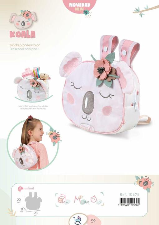 Produktbild DeCuevas Schulrucksack Koala 20 x 8 x 23 cm