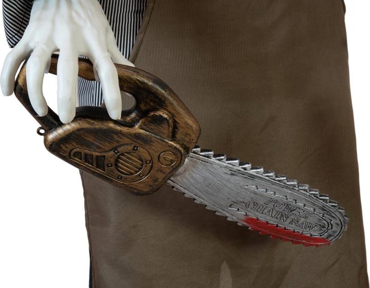 Immagine prodotto Europalms Figura di Halloween zombie con motosega, animata, 170 cm