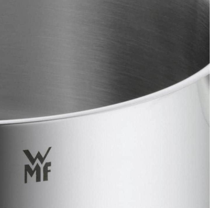 Produktbild WMF Nudeltopf Kochtopf Induktion 18cm klein Metalldeckel Mini Edelstahl (18 cm, Dampfkochtopf, Edelstahl)