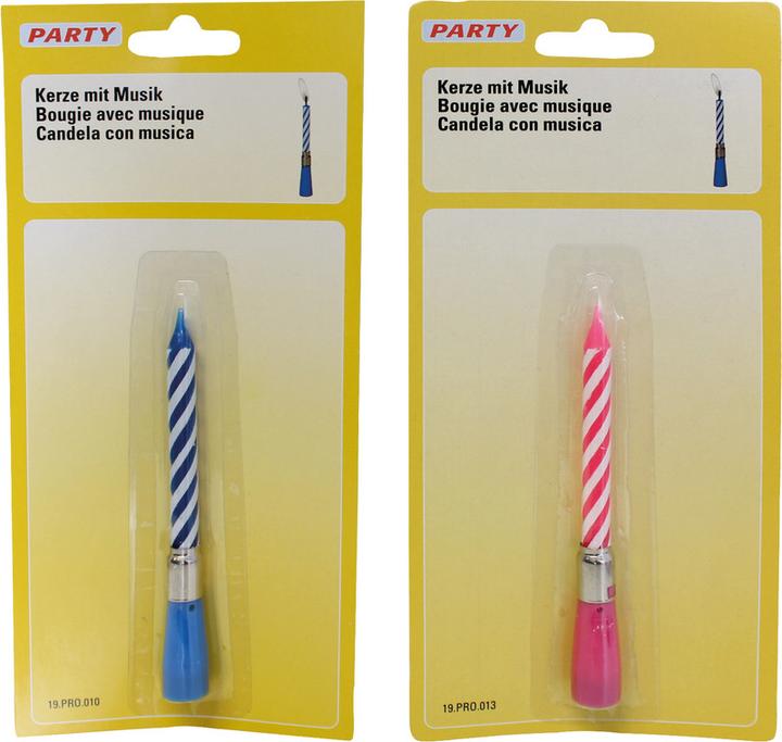Actual product image Party Birthday candle with music (1 x)