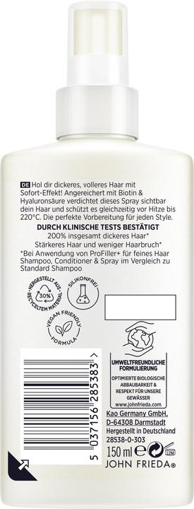 Actual product image John Frieda PROFiller+ kräftigendes Spray (150 ml)