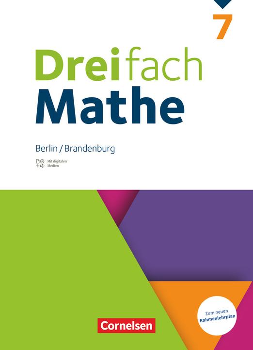 Produktbild Dreifach Mathe - Berlin und Brandenburg - 7. Schuljahr (Deutsch, 2024)