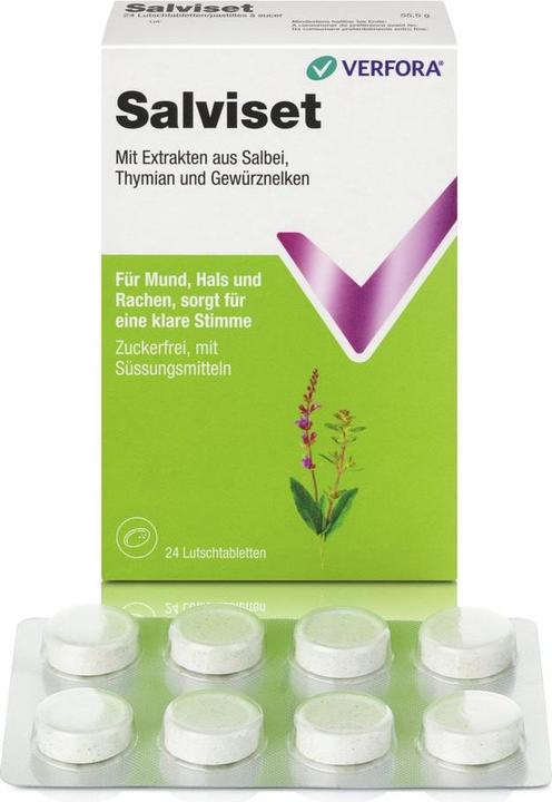 Produktbild Salviset Mund und Halspastillen (24 Stück)