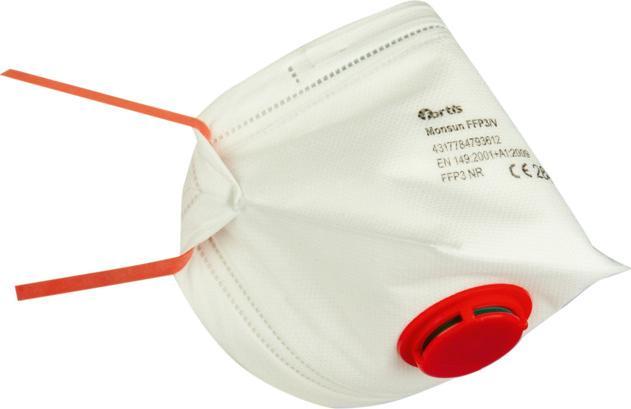 Produktbild Fortis Atemschutzmaske FFP3 V Monsun 10Stk. (FFP3, 10 x)