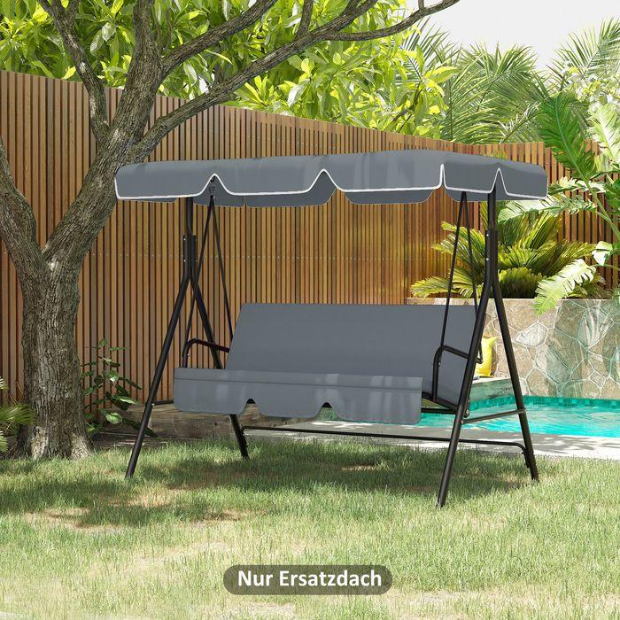 Produktbild Swisshandel24 Ersatzdach für Gartenschaukel Ersatzdach für Hollywoodschaukel Baldachin für Gartenschaukel, 192x144