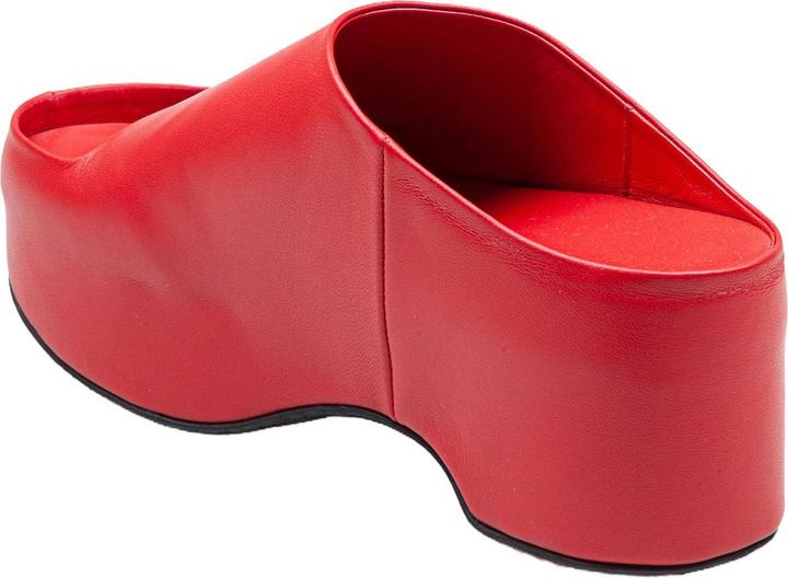 Immagine prodotto Marni slide with chunky clog in red leather (37)