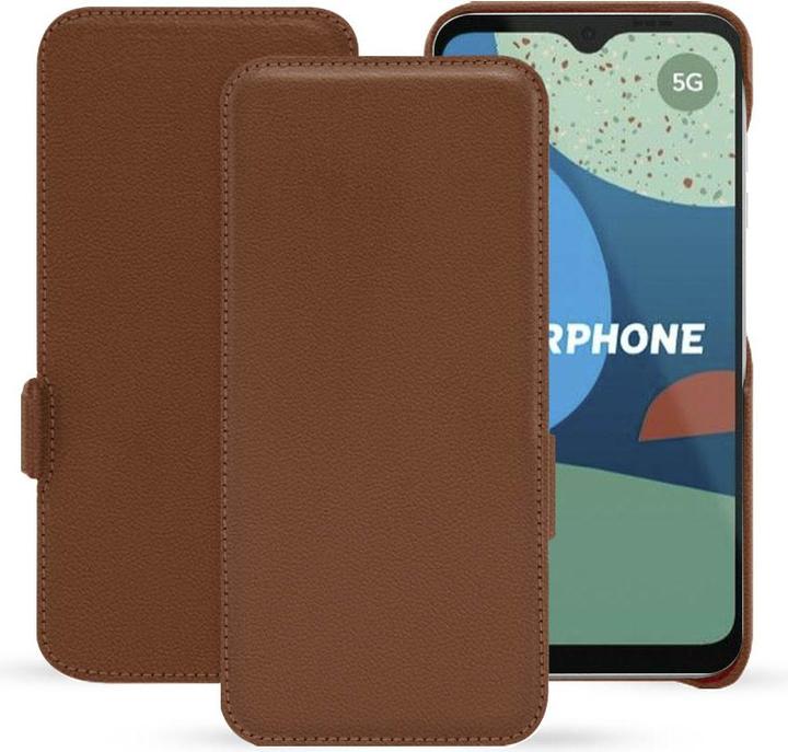 Actual product image Noreve Horizontal leather flap shell (Fairphone 4)