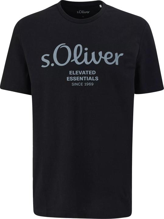 Produktbild S.Oliver T-Shirt Casual Bequem sitzend Logo T-Shirt (XL)