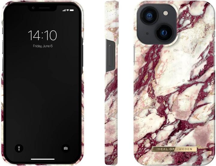 Actual product image iDeal Of Sweden Designer Hard Cover Calacatta Ruby Marble (Apple iPhone 13 mini)