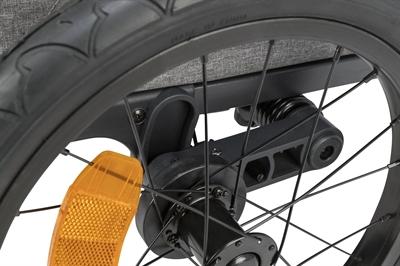 Actual product image Trixie Bicycle trailer L, 80×103×98/147 cm, grey/sage (Dog, Reflectors, Can be opened completely)