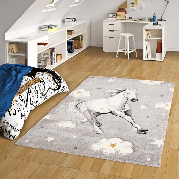 Produktbild Pergamon Kinder Teppich Maui Kids Pferd Sterne (140 x 200 cm)