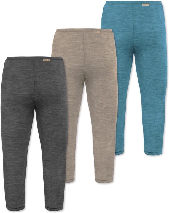 Produktbild Normani 3er Pack Baby Merino Unterhose mit Füssen - 9543 (74)