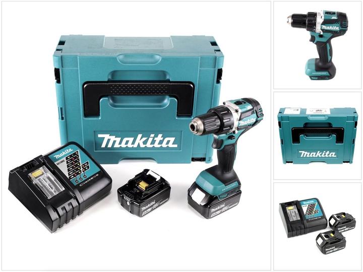 Image du produit Makita DDF484RTJ Perceuse-visseuse sans fil, 18 V, 2x 5,0 Ah Li-Ion, 54 (Fonctionnement sur batterie)