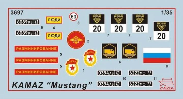 Produktbild 1:35 Kamaz 5350 Mustang
