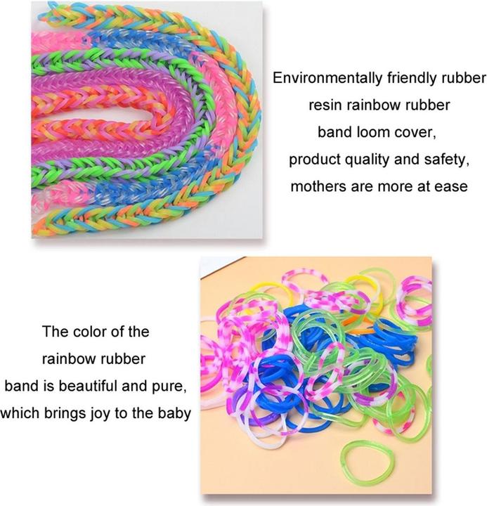 Produktbild König Design DIY Gummibänder Set Loom Bänder Freundschaftsarmband selber machen Armbänder