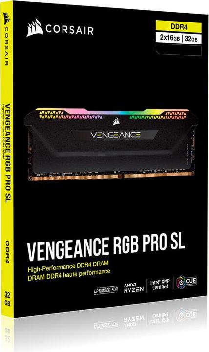 Produktbild Corsair Vengeance RGB Pro SL (2 x 16GB, 3200 MHz, DDR4-RAM, DIMM)