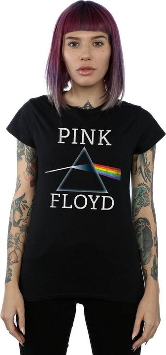 Actual product image Pink Floyd Womens/Ladies Dark Side Of The Moon Prism Cotton T-Shirt (L)