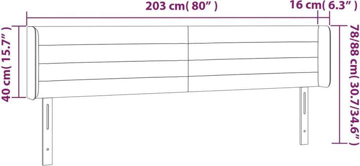 Immagine prodotto VidaXL Kiriakoula (203 x 16 x 88 cm)