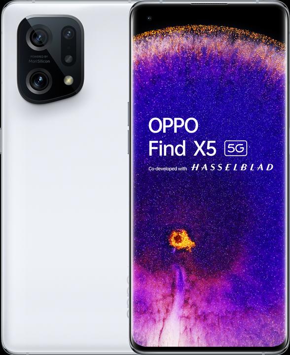 Actual product image OPPO Find X5 (256 GB, White, 6.55", SIM + eSIM, 50 Mpx, 5G)