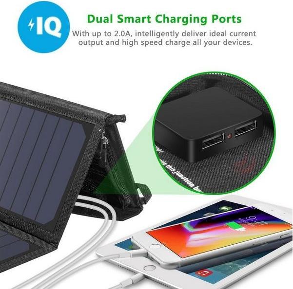 Image du produit Choetech Chargeur solaire USB (19 W, 0.48 kg)
