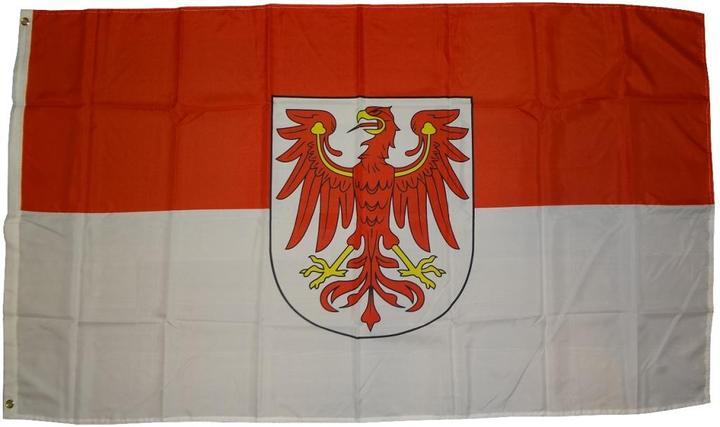 Produktbild trends4cents Flagge Brandenburg 90 x 150 cm Fahne mit 2 Ösen 100g/m² Stoffgewicht Hissflagge Hiss