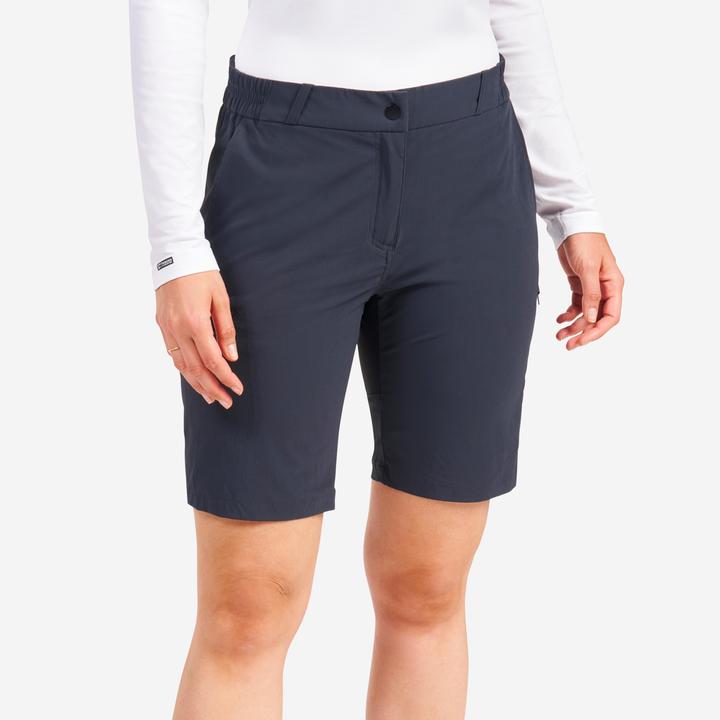 Tribord Shorts Segeln Damen wasserdicht 500 dunkelgrau (30)