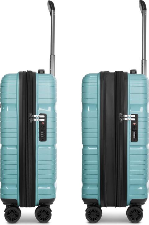 Actual product image D&N Travel Line 4300-Plus 4-wheel cabin trolley S 55 cm with stretch fold (37 l, Hand luggage (up to 50 litres))