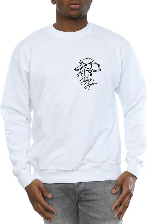 Actual product image Janis Joplin Mens Outline Sketched Sweatshirt (3XL)