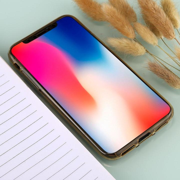 Produktbild König Design Apple iPhone XS Full Body 360 Silikon Schutzhülle Handyhülle Case Hülle Gold (Apple iPhone XS)
