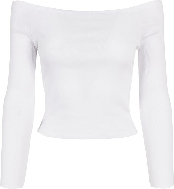 Urban Classics Ladies Off Shoulder Rib Longsleeve (4XL)