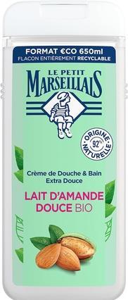 Immagine prodotto Le Petit Marseillais Crema Bagno e Doccia Extra Delicata Latte di Mandorle Dolci Biologico 650ml (650 ml)