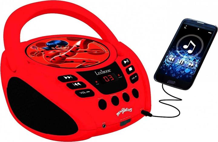 Image du produit Lexibook Lecteur CD portable Miraculous avec Mic Jack
